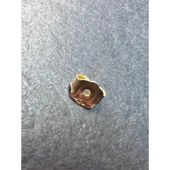 10k yellow gold .40 ctw moissanite stud earrings - Picture 3 of 12